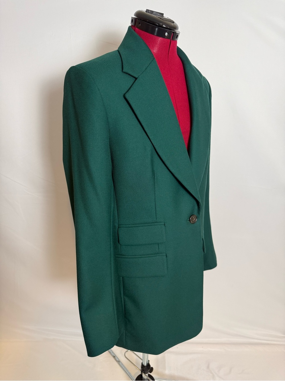 NWOT Banana Republic Lido Blazer Women's Size 12 Paris Green 100% Wool - Picture 3 of 15